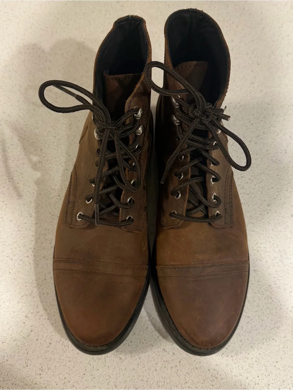 Thursday Boot Co Captain Lace Up Boots Womens 9 Brown Leather Lace Up
